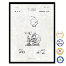 Load image into Gallery viewer, 1896 Bicycle Trainer Old Patent Art Print on Canvas Custom Framed Vintage Home Decor Wall Decoration Great for Gifts