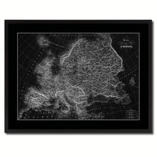 Load image into Gallery viewer, Europe Vintage Monochrome Map Canvas Print, Gifts Picture Frames Home Decor Wall Art
