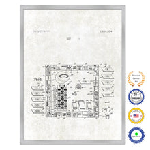 Load image into Gallery viewer, 1977 Craps Board Game Old Patent Art Print on Canvas Custom Framed Vintage Home Decor Wall Decoration Great for Gifts