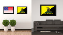Load image into Gallery viewer, Gadsden Don't Tread on Me Military Flag Canvas Print Black Picture Frame Gifts Home Decor Wall Art