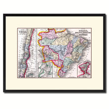 Load image into Gallery viewer, Afghanistan Persia Iraq Iran Vintage Antique Map Wall Art Home Decor Gift Ideas Canvas Print Custom Picture Frame