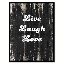 Load image into Gallery viewer, Live laugh love Motivational Quote Saying Canvas Print with Picture Frame Home Decor Wall Art