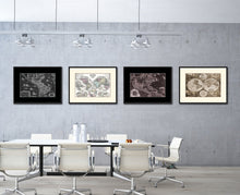 Load image into Gallery viewer, America Vintage Monochrome Map Canvas Print, Gifts Picture Frames Home Decor Wall Art