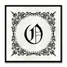 Load image into Gallery viewer, Alphabet O White Canvas Print Black Frame Kids Bedroom Wall Décor Home Art