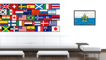 Load image into Gallery viewer, San Marino Country National Flag Vintage Canvas Print with Picture Frame Home Decor Wall Art Collection Gift Ideas