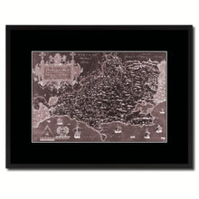 Load image into Gallery viewer, Atlas Of England & Wales Vintage Vivid Sepia Map Canvas Print, Picture Frames Home Decor Wall Art Decoration Gifts