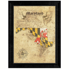 Load image into Gallery viewer, Maryland State Vintage Map Gifts Home Decor Wall Art Office Decoration