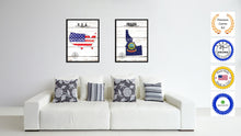 Load image into Gallery viewer, Idaho State Flag Gifts Home Decor Wall Art Canvas Print Picture Frames
