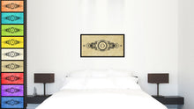 Load image into Gallery viewer, Alphabet Letter O Brown Canvas Print, Black Custom Frame