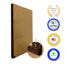 Load image into Gallery viewer, King Spades Poker Decks of Vintage Cards Print on Canvas Brown Custom Framed