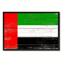 Load image into Gallery viewer, United Arab Emirates Country National Flag Vintage Canvas Print with Picture Frame Home Decor Wall Art Collection Gift Ideas