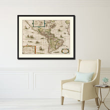 Load image into Gallery viewer, America Vintage Antique Map Wall Art Home Decor Gift Ideas Canvas Print Custom Picture Frame
