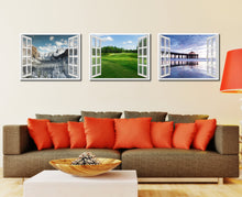 Load image into Gallery viewer, Fleming Island Golf Course Picture French Window Framed Canvas Print Home Decor Wall Art Collection