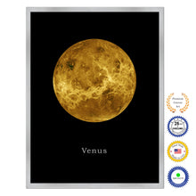Load image into Gallery viewer, Venus Print on Canvas Planets of Solar System Silver Picture Framed Art Home Decor Wall Office Decoration