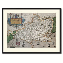 Load image into Gallery viewer, Atlas Of England & Wales Vintage Antique Map Wall Art Home Decor Gift Ideas Canvas Print Custom Picture Frame