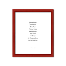 Load image into Gallery viewer, Red Colorful Wood Frame Signature Frames Perfect Modern Comtemporary Painting Artwork Craft Project Home Decor