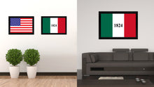 Load image into Gallery viewer, Texas 1824 ALAMO Historical Battle Military Flag Canvas Print Black Picture Frame Gifts Home Decor Wall Art