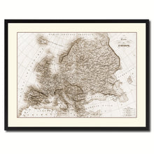Load image into Gallery viewer, Europe Vintage Sepia Map Canvas Print, Picture Frame Gifts Home Decor Wall Art Decoration