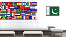 Load image into Gallery viewer, Pakistan Country National Flag Vintage Canvas Print with Picture Frame Home Decor Wall Art Collection Gift Ideas