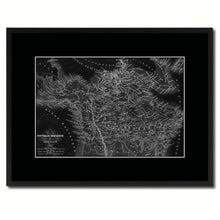 Load image into Gallery viewer, Canada Alaska Vintage Monochrome Map Canvas Print, Gifts Picture Frames Home Decor Wall Art