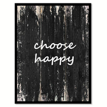Load image into Gallery viewer, Choose happy Motivational Quote Saying Canvas Print with Picture Frame Home Decor Wall Art