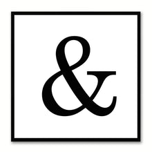 Load image into Gallery viewer, Ampersand Social Media Icon Canvas Print Picture Frame Wall Art Home Decor