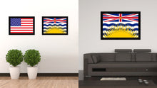 Load image into Gallery viewer, British Columbia Province City Canada Country Flag Canvas Print Black Picture Frame