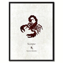 Load image into Gallery viewer, Zodiac Scorpio Horoscope Astrology Canvas Print, Black Picture Frame Home Decor Wall Art Gift