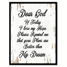Load image into Gallery viewer, Dear God Quote Saying Gift Ideas Home Decor Wall Art 111474