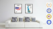 Load image into Gallery viewer, Connecticut State Flag Gifts Home Decor Wall Art Canvas Print Picture Frames