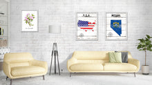 Load image into Gallery viewer, Nevada Flag Gifts Home Decor Wall Art Canvas Print with Custom Picture Frame