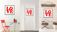 Load image into Gallery viewer, Love Statue Sign Canvas Print Picture Frame Gifts Home Decor Wall Art Decoration