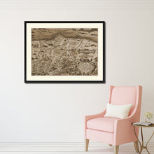 Load image into Gallery viewer, Germany Bavaria Vintage Sepia Map Canvas Print, Picture Frame Gifts Home Decor Wall Art Decoration