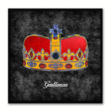 Load image into Gallery viewer, Gentleman Black Canvas Print Black Frame Kids Bedroom Wall Home Décor
