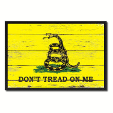 Load image into Gallery viewer, Don't Tread on Me Military Flag Vintage Canvas Print with Picture Frame Home Decor Man Cave Wall Art Collectible Decoration Artwork Gifts