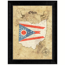 Load image into Gallery viewer, Ohio State Vintage Map Gifts Home Decor Wall Art Office Decoration