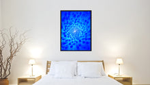 Load image into Gallery viewer, Blue Chrysanthemum Flower Framed Canvas Print Home Décor Wall Art