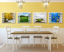 Load image into Gallery viewer, Fleming Island Golf Course Picture French Window Framed Canvas Print Home Decor Wall Art Collection