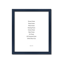 Load image into Gallery viewer, Dark Blue Colorful Wood Frame Signature Frames Perfect Modern Comtemporary Painting Artwork Craft Project Home Decor