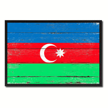 Load image into Gallery viewer, Azerbaijan Country National Flag Vintage Canvas Print with Picture Frame Home Decor Wall Art Collection Gift Ideas