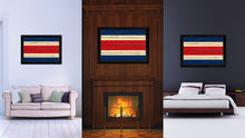 Load image into Gallery viewer, Costa Rica Country Flag Vintage Canvas Print with Black Picture Frame Home Decor Gifts Wall Art Decoration Artwork