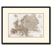 Load image into Gallery viewer, Europe Vintage Sepia Map Canvas Print, Picture Frame Gifts Home Decor Wall Art Decoration