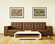 Load image into Gallery viewer, Land Vintage Antique Map Wall Art Home Decor Gift Ideas Canvas Print Custom Picture Frame