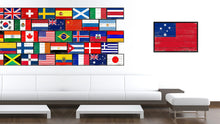 Load image into Gallery viewer, Samoa Country National Flag Vintage Canvas Print with Picture Frame Home Decor Wall Art Collection Gift Ideas