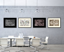 Load image into Gallery viewer, Chicago Illinois Vintage Monochrome Map Canvas Print, Gifts Picture Frames Home Decor Wall Art