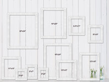 Load image into Gallery viewer, Gray Wood Photo Poster Art Canvas Picture Frame Decor Custom Frame Great for Farmhouse Vintage Rustic Shabby Chic Cottage beach decoration