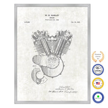 Load image into Gallery viewer, 1923 Engine Old Patent Art Print on Canvas Custom Framed Vintage Home Decor Wall Decoration Great for Gifts