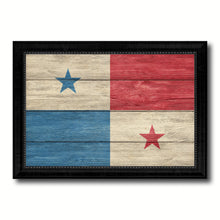 Load image into Gallery viewer, Panama Country Flag Texture Canvas Print with Black Picture Frame Home Decor Wall Art Decoration Collection Gift Ideas
