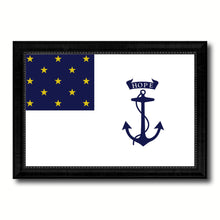 Load image into Gallery viewer, Valley Forge 1st Rhode Island Regiment Military Flag Canvas Print Black Picture Frame Gifts Home Decor Wall Art