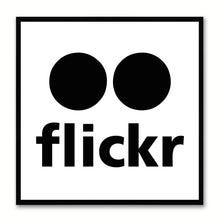 Load image into Gallery viewer, Flicker Social Media Icon Canvas Print Picture Frame Wall Art Home Decor